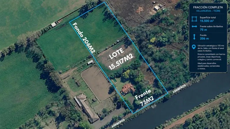 Terreno en venta · Benavidez, Tigre, GBA Norte, Provincia de Buenos Aires
