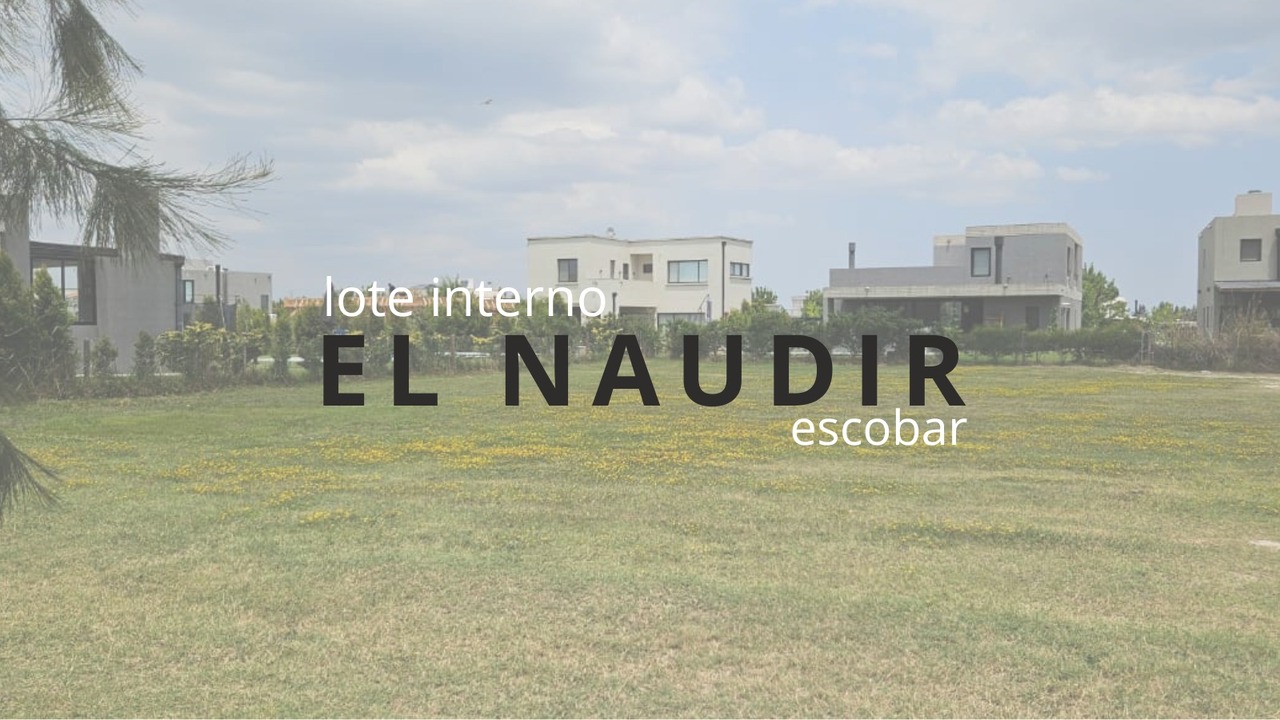 Terreno con pileta en venta en El Naudir – USD 50.000 - foto 1