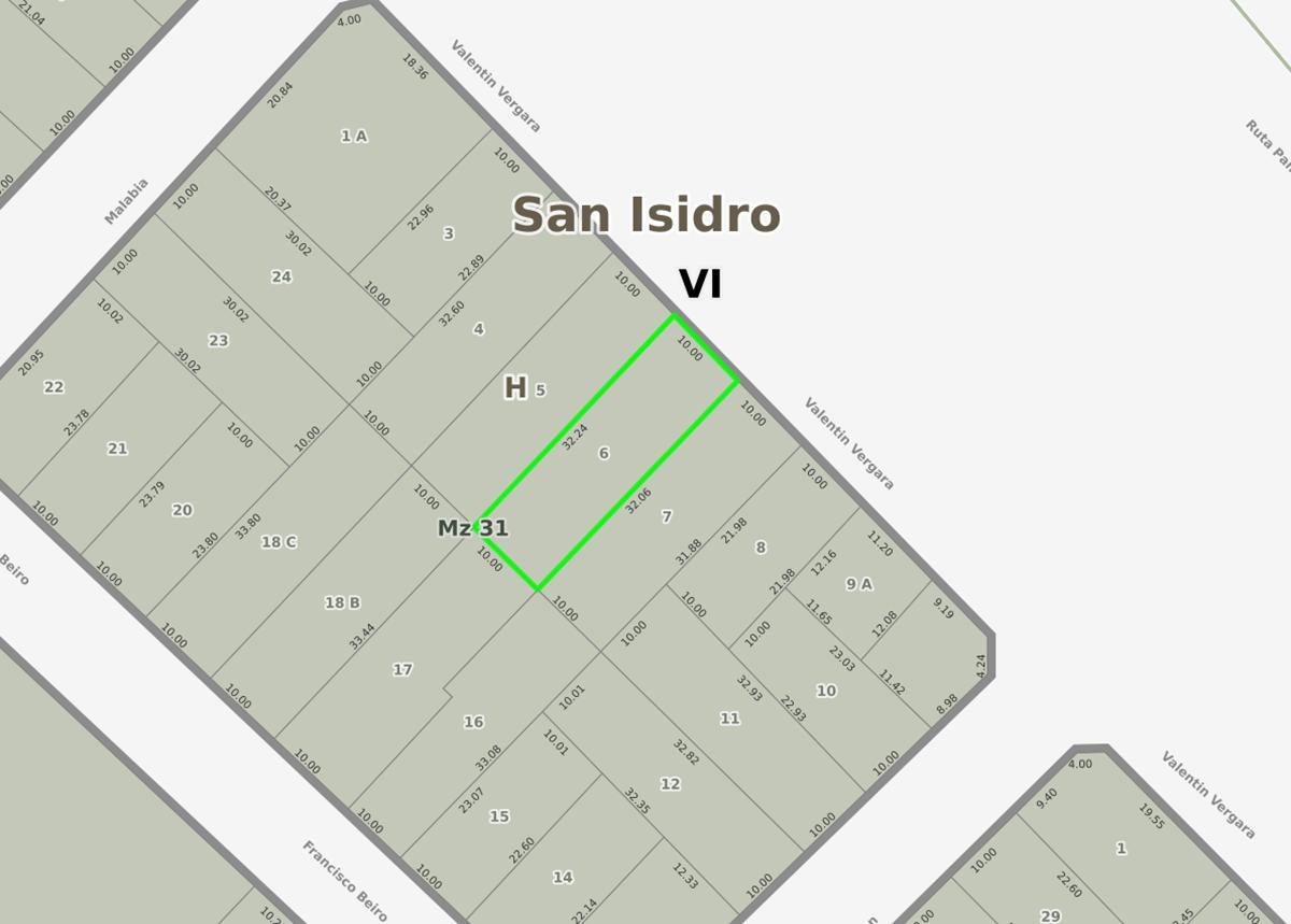 Terreno en venta · Boulogne Sur Mer, San Isidro, San Isidro, GBA Norte, Provincia de Buenos Aires