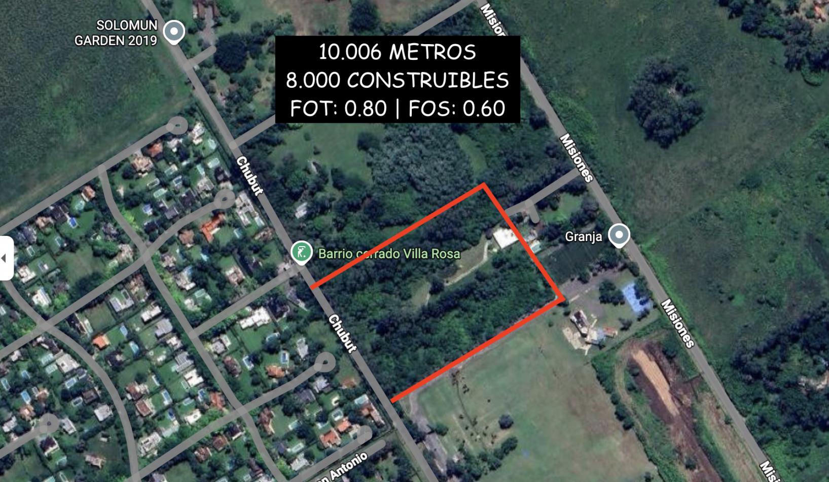Terreno en venta · Villa Rosa, Pilar, GBA Norte, Provincia de Buenos Aires