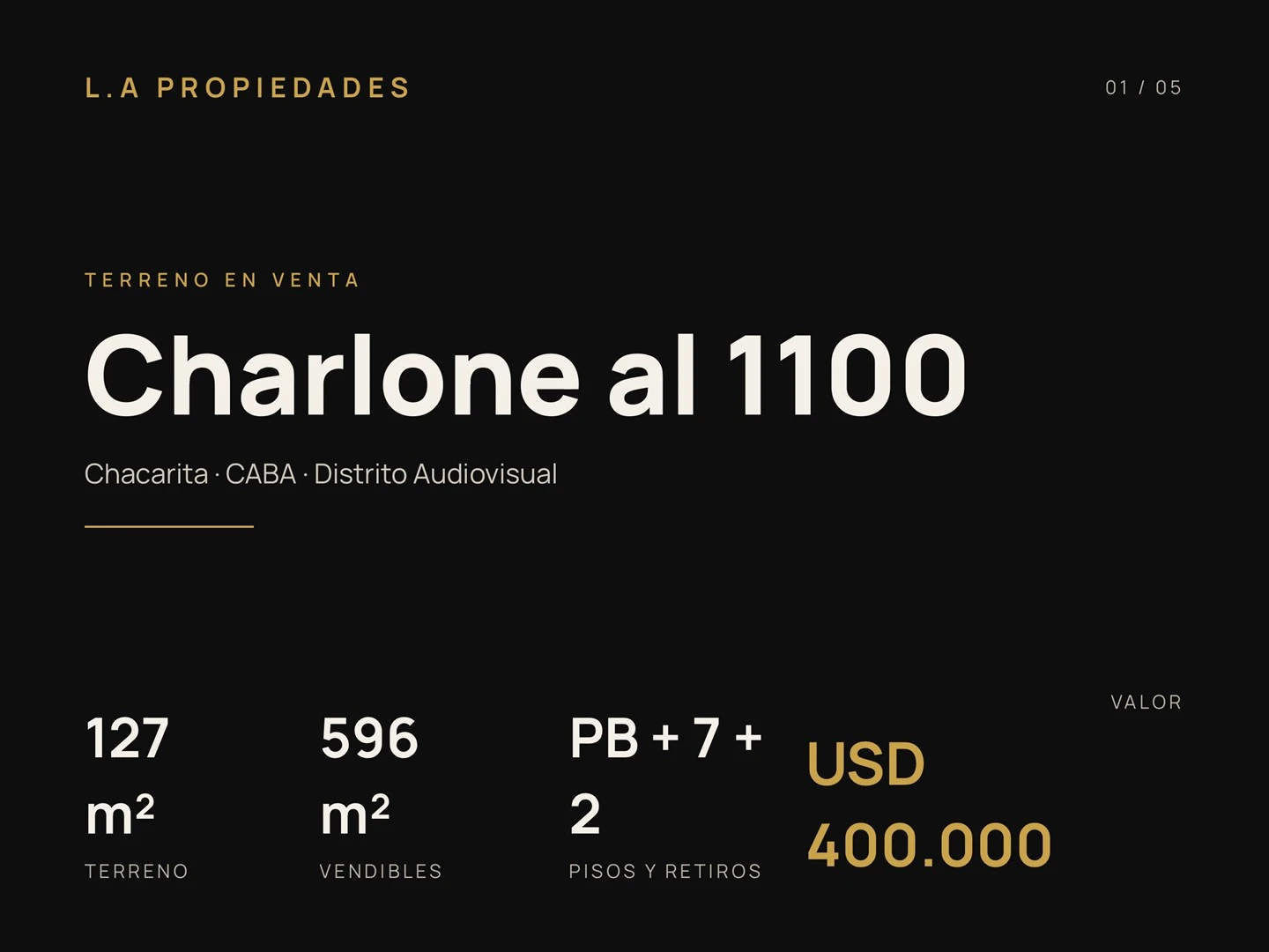 Terreno en venta · Chacarita, CABA