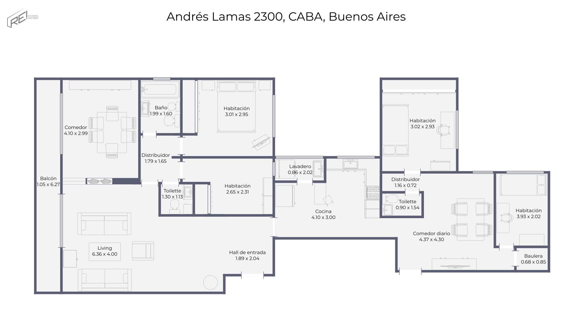 Departamento en venta · La Paternal, CABA