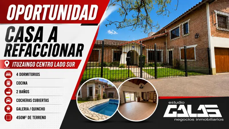 Casa en venta · Ituzaingó Norte, Ituzaingó, GBA Oeste, Provincia de Buenos Aires