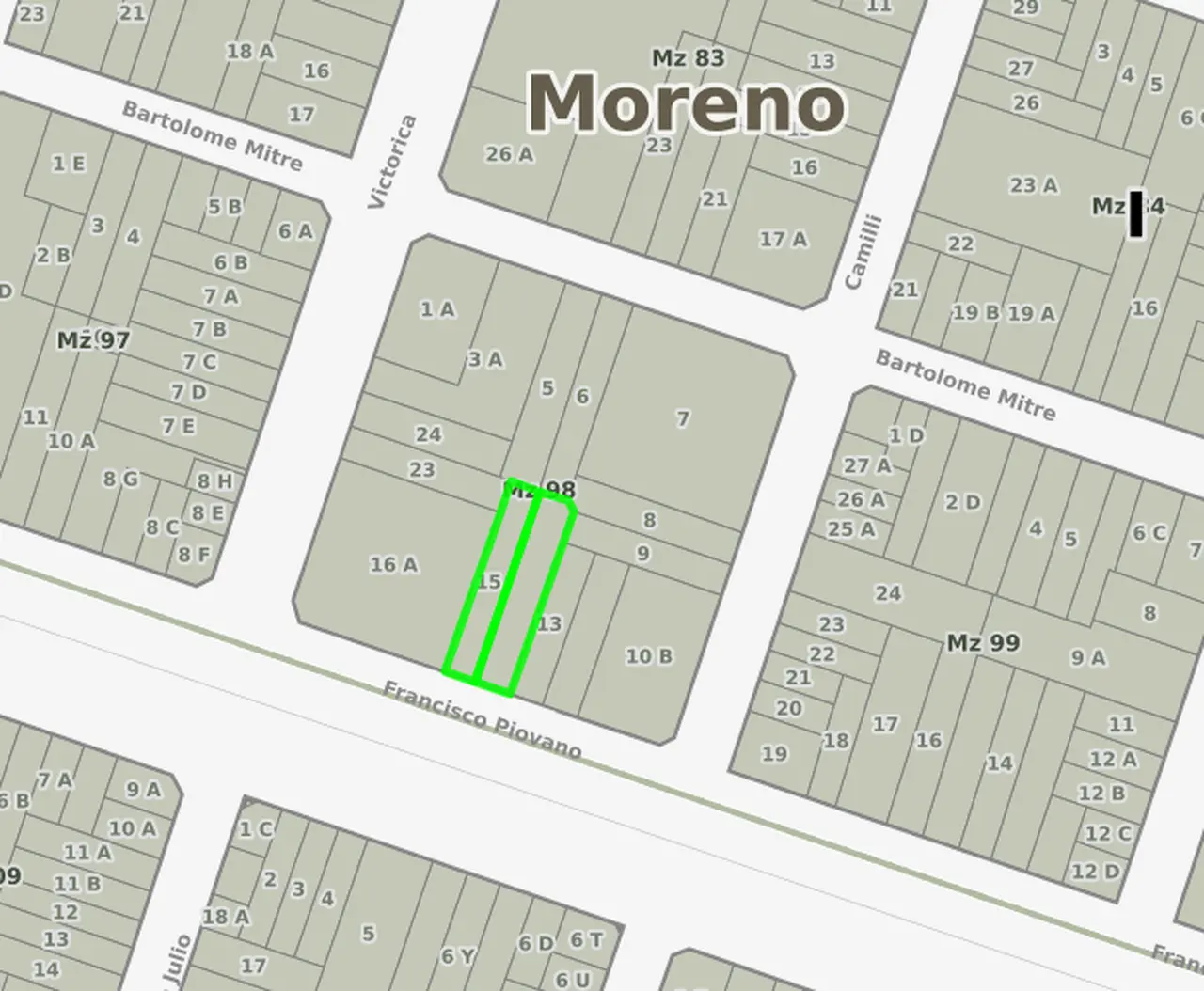 Terreno en venta · Moreno