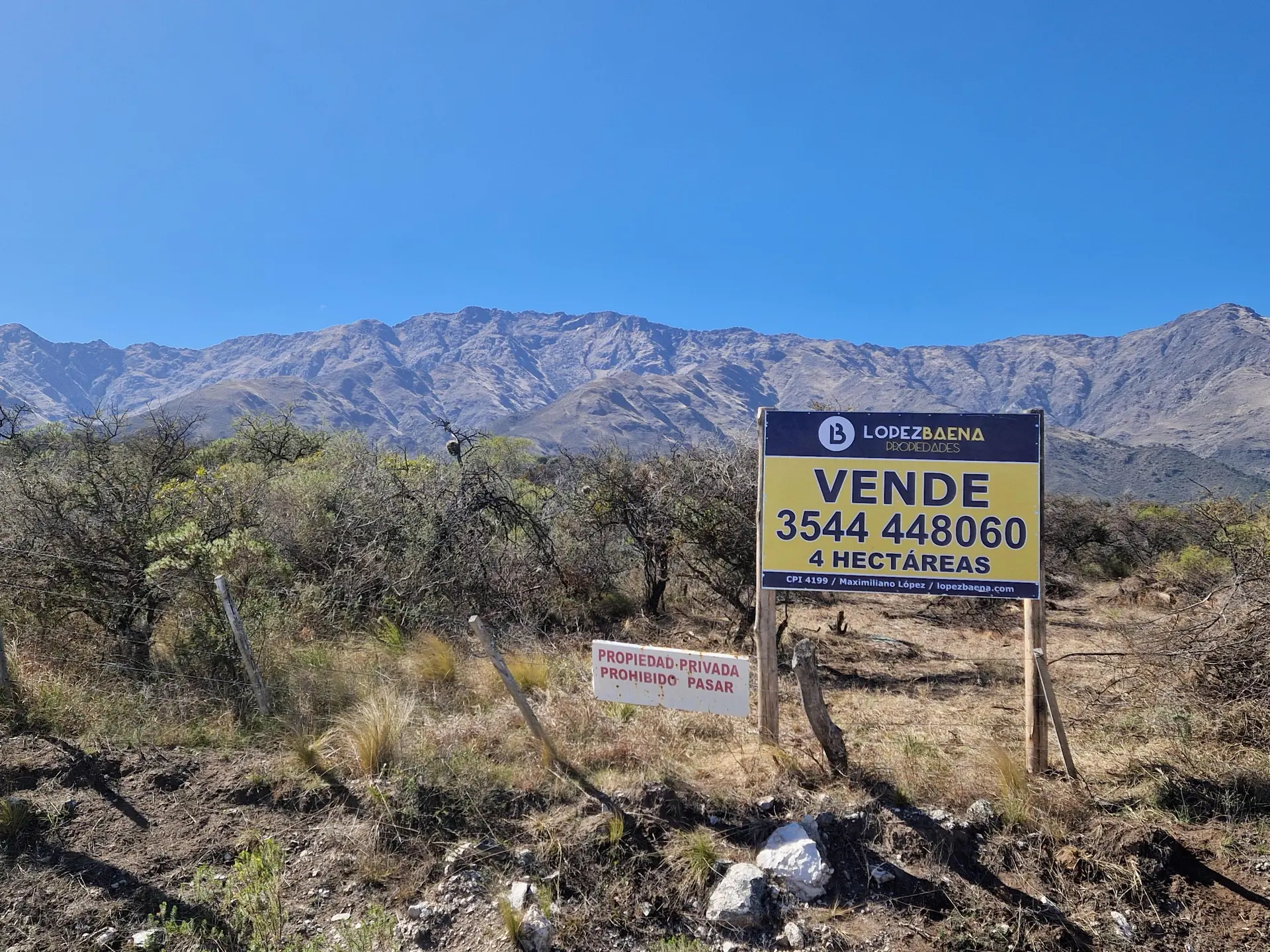 Terreno en venta · San Javier, Córdoba