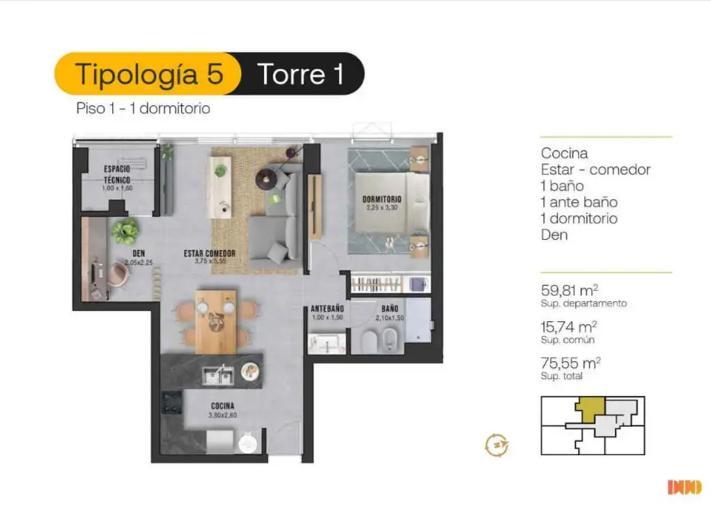 Departamento en venta · Villa Cabrera, Córdoba Capital, Córdoba
