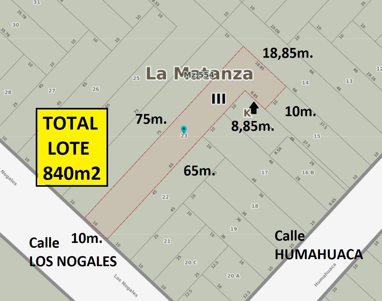 Terreno en venta · Tapiales, La Matanza, GBA Oeste, Provincia de Buenos Aires