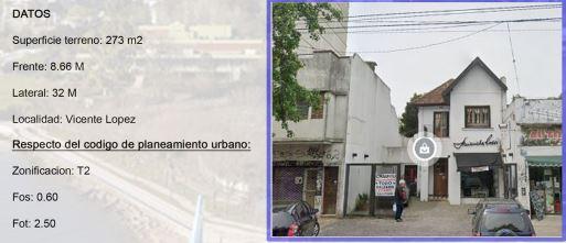 Terreno en venta · Vicente López, Vicente López, GBA Norte, Provincia de Buenos Aires