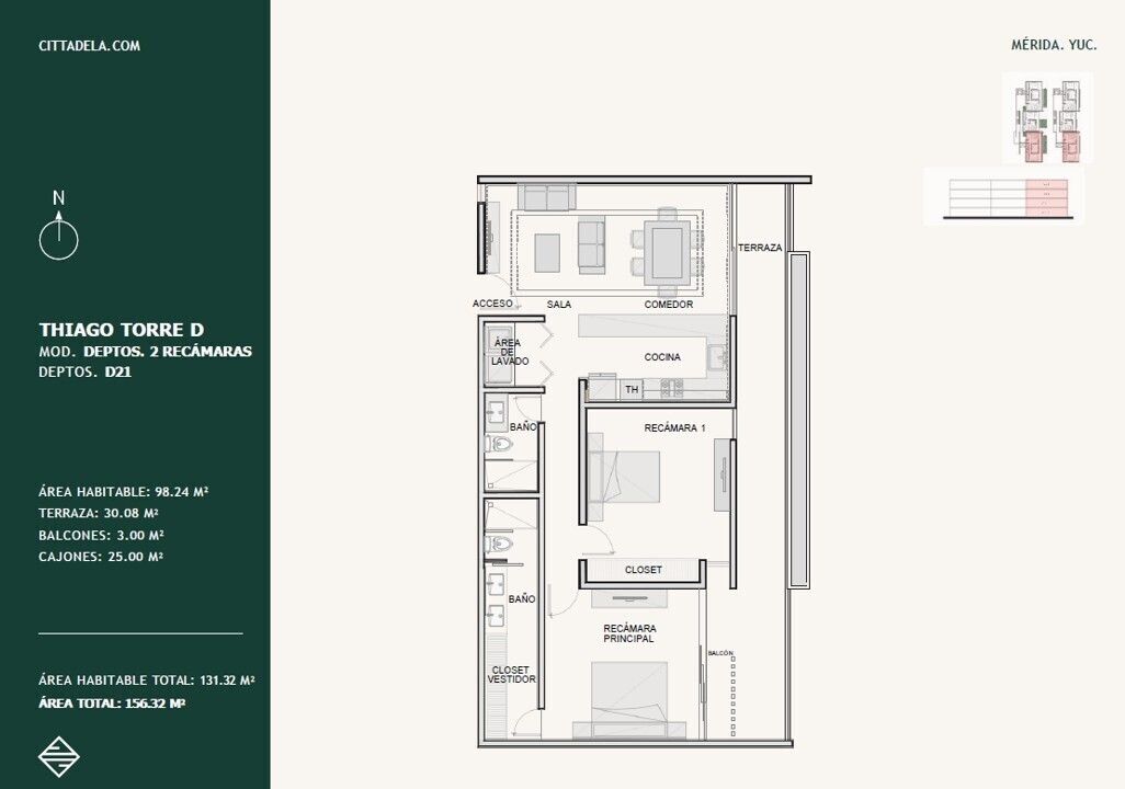 Departamento en venta · Santa Gertrudis Copo, Mérida, Yucatán