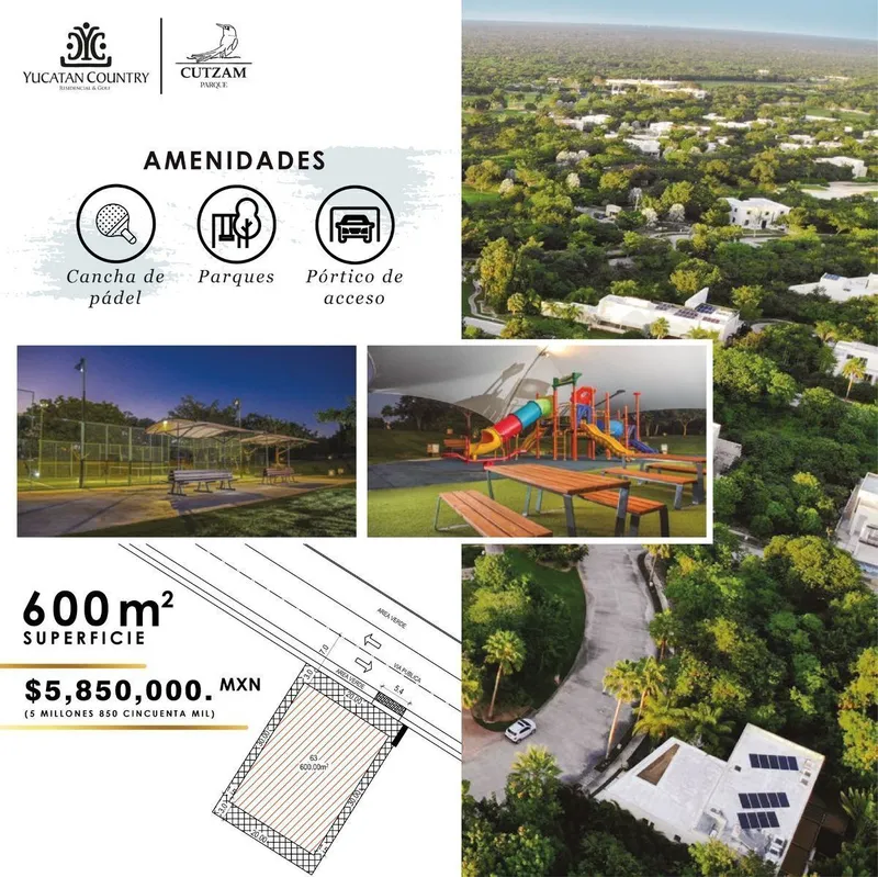 Lote en venta · Yucatán Country Club, Mérida, Yucatán