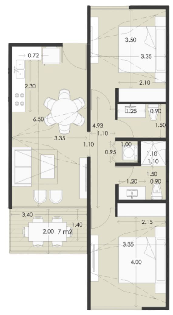 Departamento en venta · Chicxulub Puerto, Progreso, Yucatán