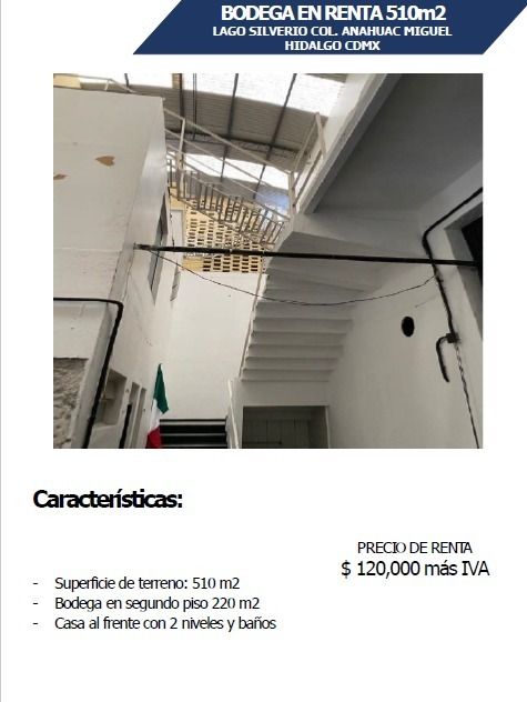 Bodega en renta · Anahuac I Sección, Anahuac, Miguel Hidalgo, Ciudad de México