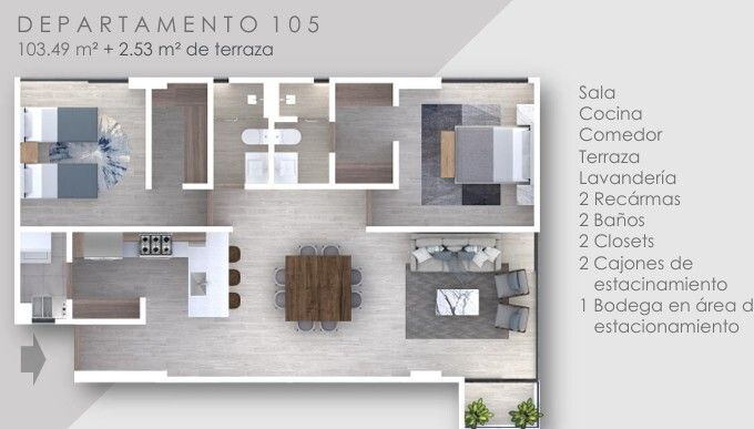 Departamento en venta · Zibatá, El Marqués, Querétaro