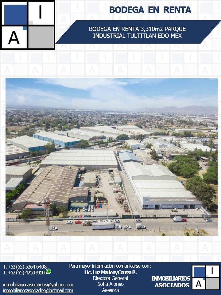 Nave industrial en renta · Cartagena, Tultitlán, Estado de México