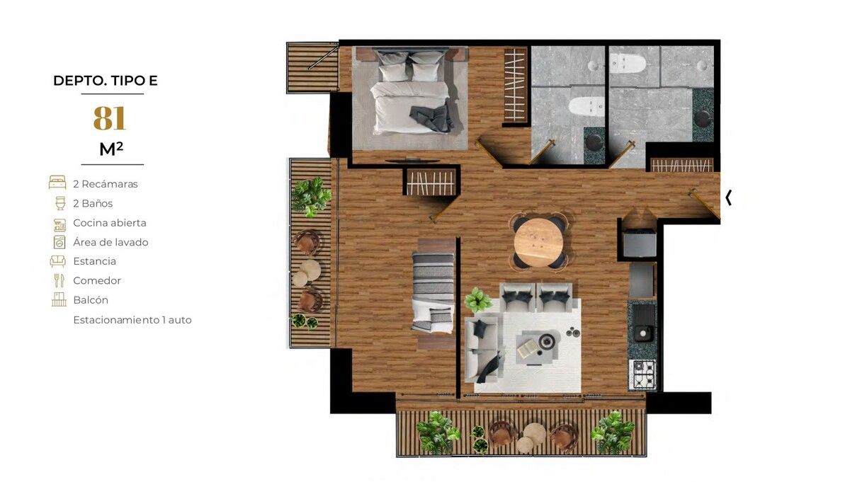 Departamento en venta · Benito Juárez Santa Cruz del Tejocote, San José del Rincón, Estado de México