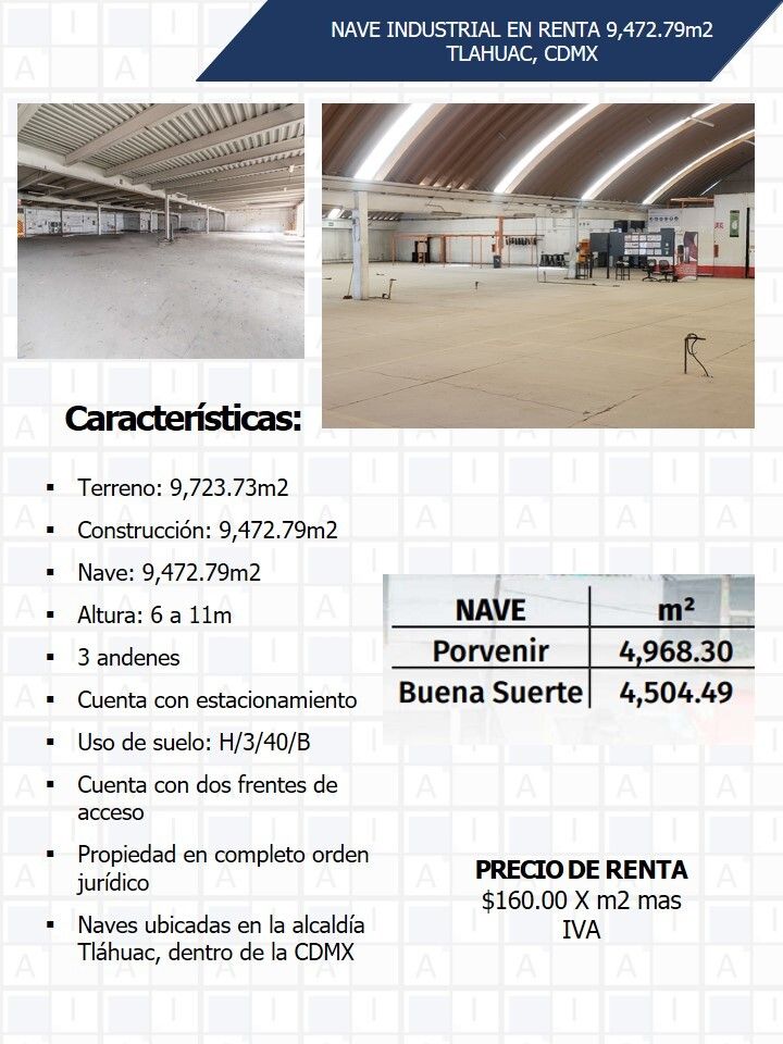 Bodega en renta · Los Olivos, Tláhuac, Ciudad de México