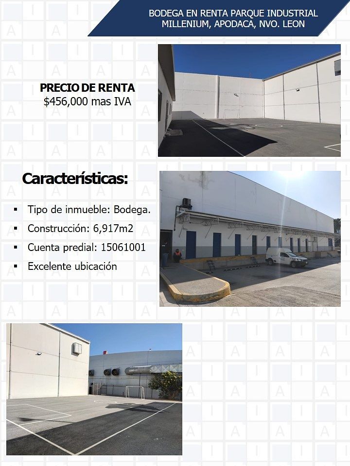Bodega en renta · Parque Industrial Milenium, Apodaca, Nuevo León