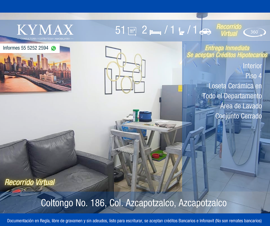 Departamento en venta · Azcapotzalco, Ciudad de México Departamento en venta · Azcapotzalco, Ciudad de México