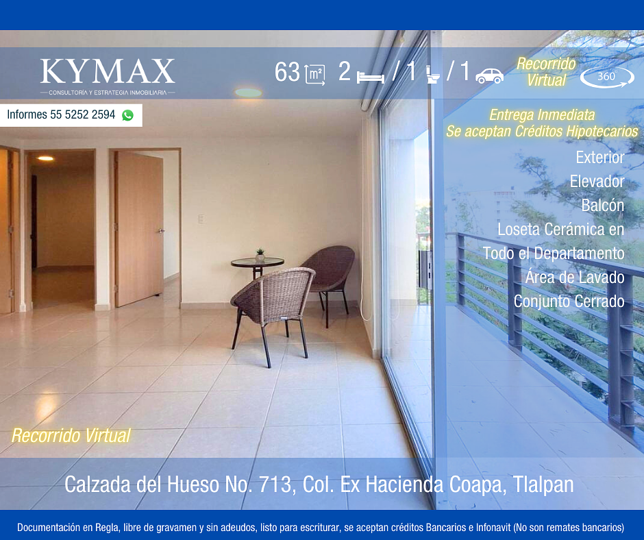 Departamento en venta · Ex Hacienda Coapa, Tlalpan, Ciudad de México