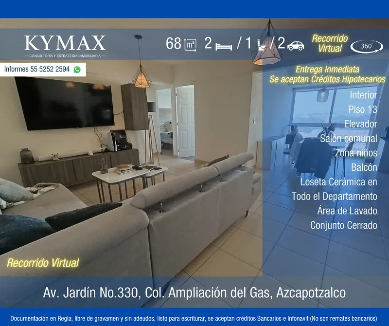 Departamento en venta · Del Gas, Azcapotzalco, Ciudad de México