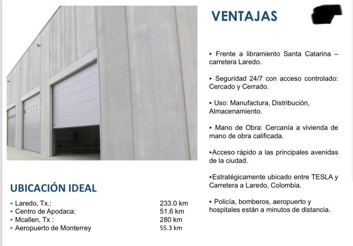 Nave industrial en renta · Ciudad Industrial Mitras, García, Nuevo León