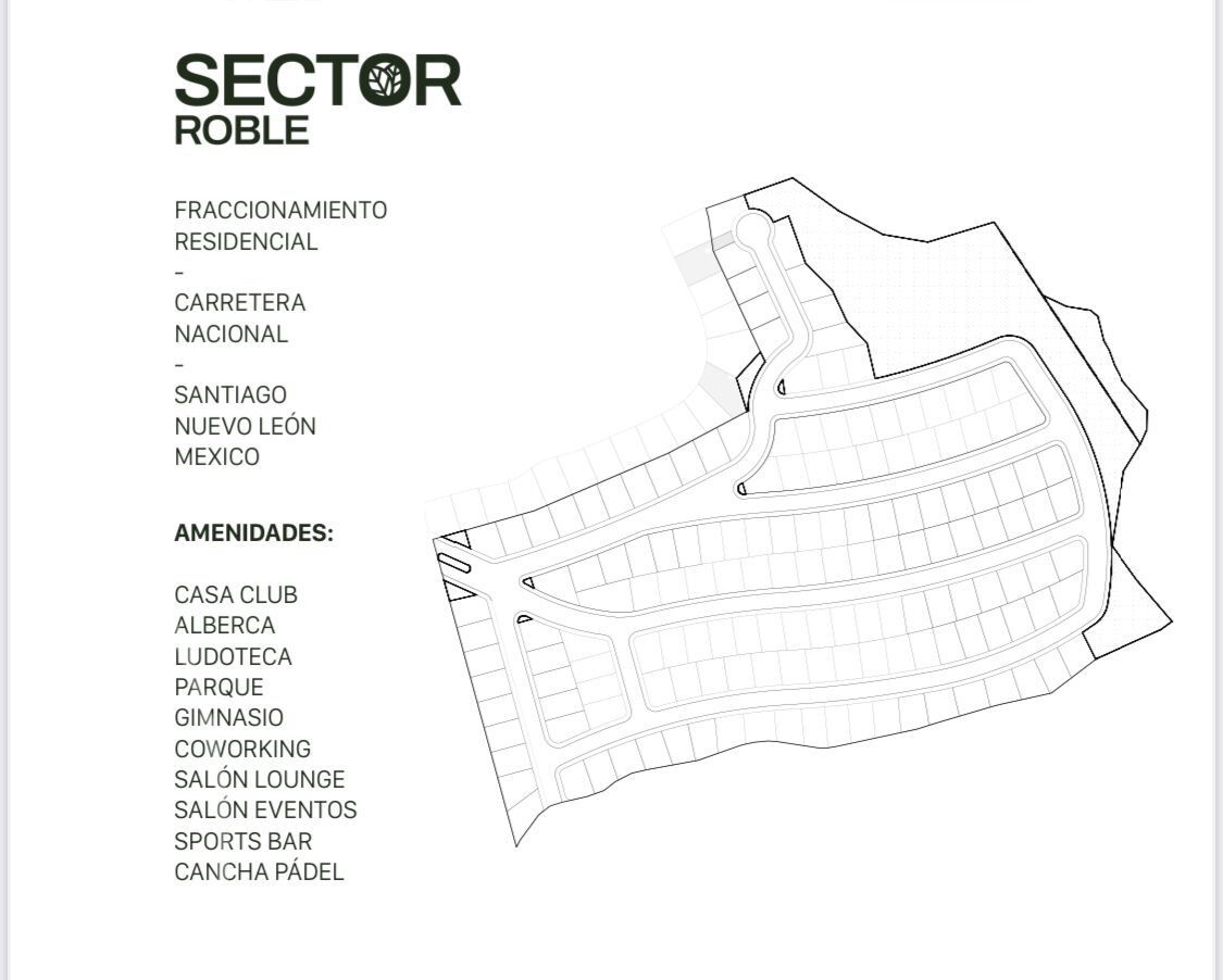 Lote en venta · Bosques de las Misiones Sector Encino, Santiago, Nuevo León