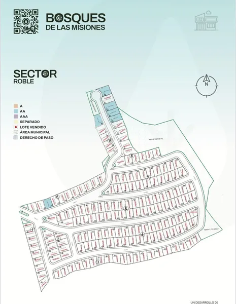 Lote en venta · Bosques de las Misiones Sector Encino, Santiago, Nuevo León