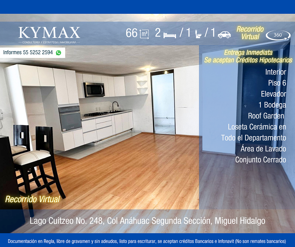 Departamento en venta · Anahuac II Sección, Anahuac, Miguel Hidalgo, Ciudad de México