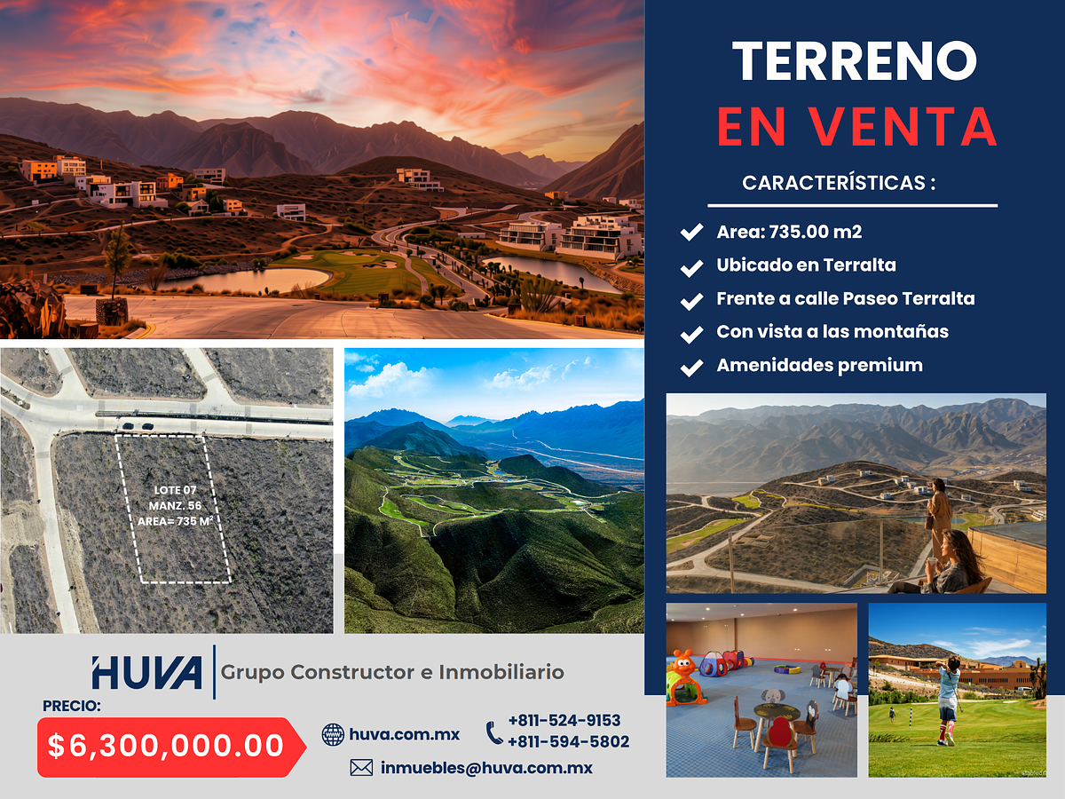 Lote en venta · Terralta Residencial Country Club, García, Nuevo León