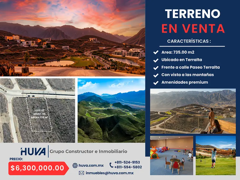 Lote en venta · Terralta Residencial Country Club, García, Nuevo León
