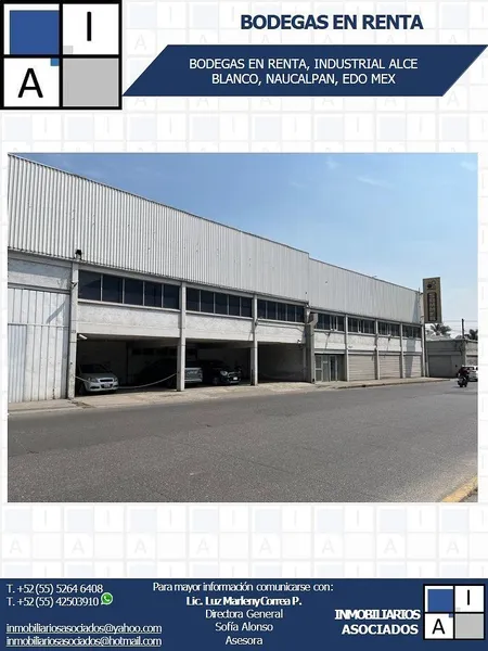 Bodega en renta · Industrial Alce Blanco, Naucalpan de Juárez, Estado de México