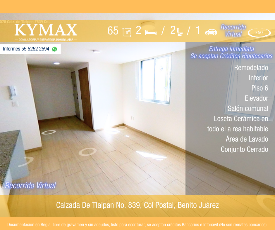 Departamento en venta · Postal, Benito Juárez, Ciudad de México
