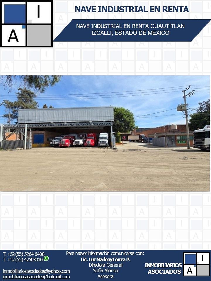 Nave industrial en renta · Complejo Industrial Cuamatla, Cuautitlán Izcalli, Estado de México