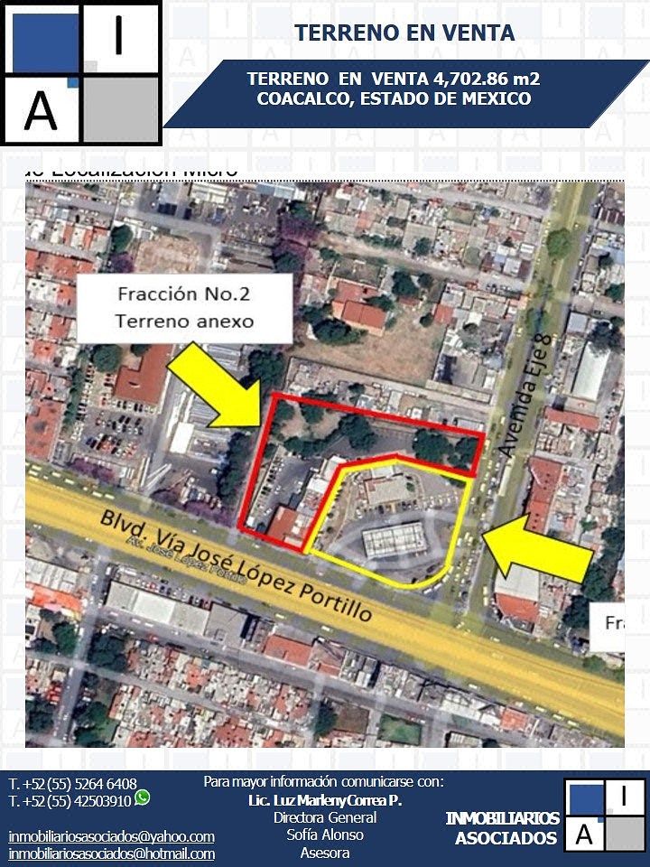 Lote en venta · Parque Residencial Coacalco 1a Sección, Coacalco de Berriozábal, Estado de México