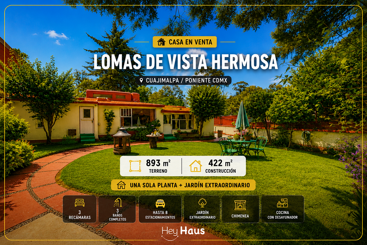 Casa en venta · Lomas de Vista Hermosa, Cuajimalpa de Morelos, Ciudad de México