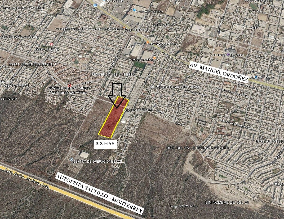 Lote en venta · Cordilleras del Virrey, Santa Catarina, Nuevo León