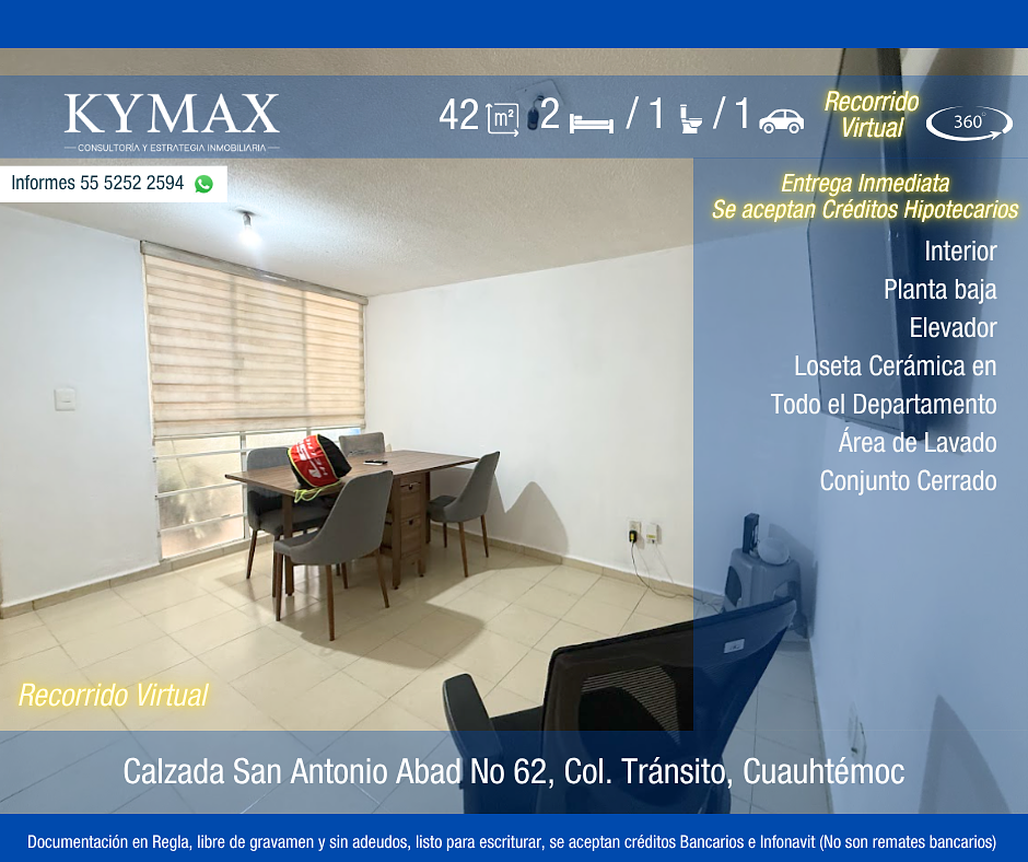 Departamento en venta · Tránsito, Cuauhtémoc, Ciudad de México