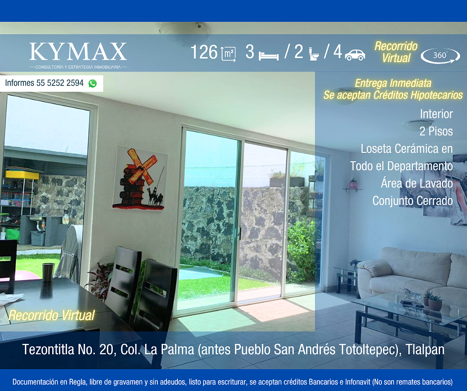 Condominio en venta · San Andrés Totoltepec, Tlalpan, Ciudad de México
