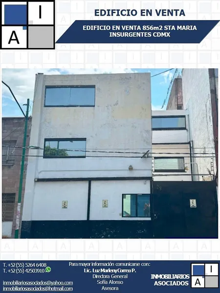Edificio en venta · Santa Maria Insurgentes, Cuauhtémoc, Ciudad de México