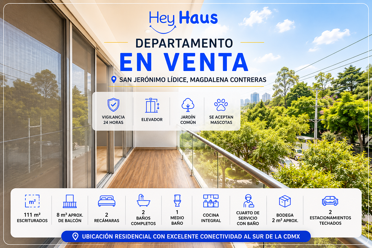 Departamento en venta · San Jerónimo Lídice, La Magdalena Contreras, Ciudad de México