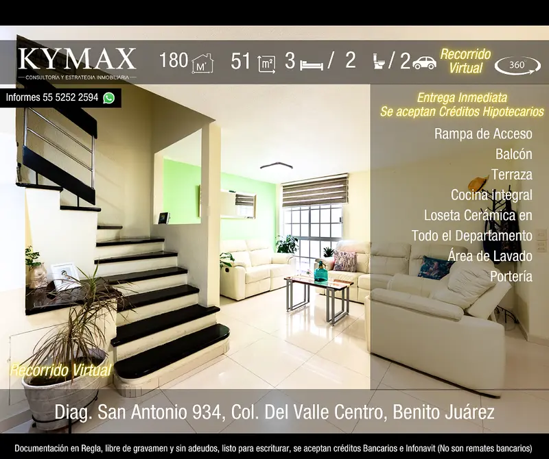 Condominio en venta · Del Valle Norte, Del Valle, Benito Juárez, Ciudad de México