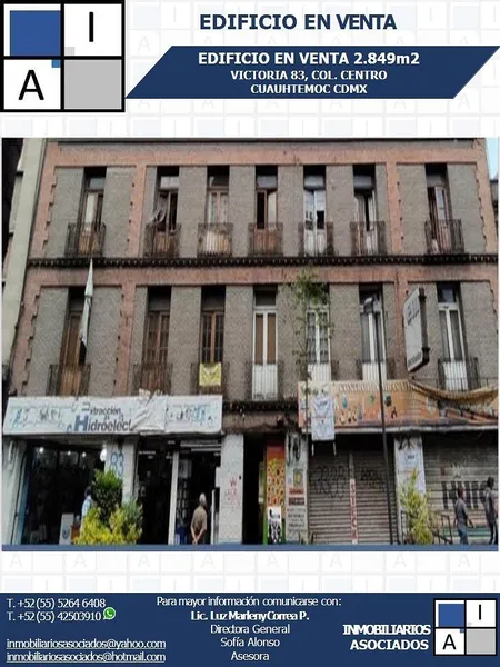Edificio en venta · Centro (Área 1), Centro, Cuauhtémoc, Ciudad de México Edificio en venta · Centro (Área 1), Centro, Cuauhtémoc, Ciudad de México