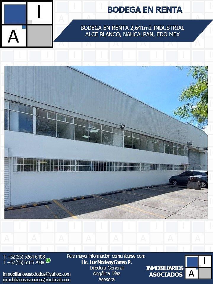 Nave industrial en renta · Industrial Alce Blanco, Naucalpan de Juárez, Estado de México