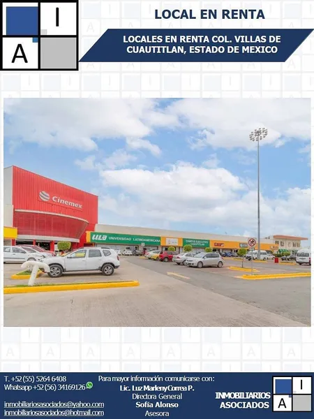 Comercio en renta · Villas de Cuautitlán, Cuautitlán, Estado de México