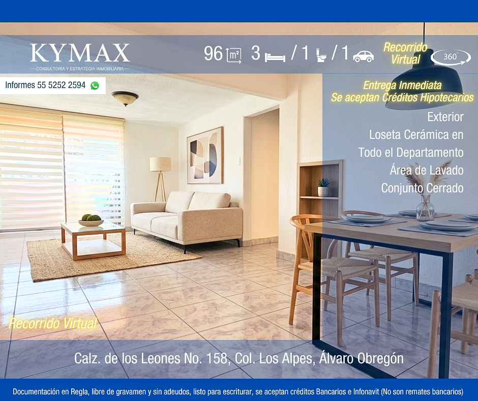 Departamento en venta · Los Alpes, Álvaro Obregón, Ciudad de México