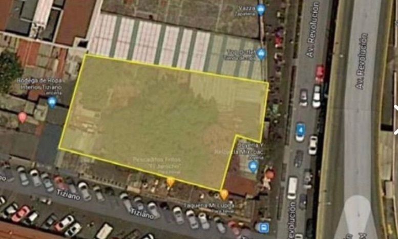 Lote en renta · Mixcoac, Mixcoac, Benito Juárez, Ciudad de México