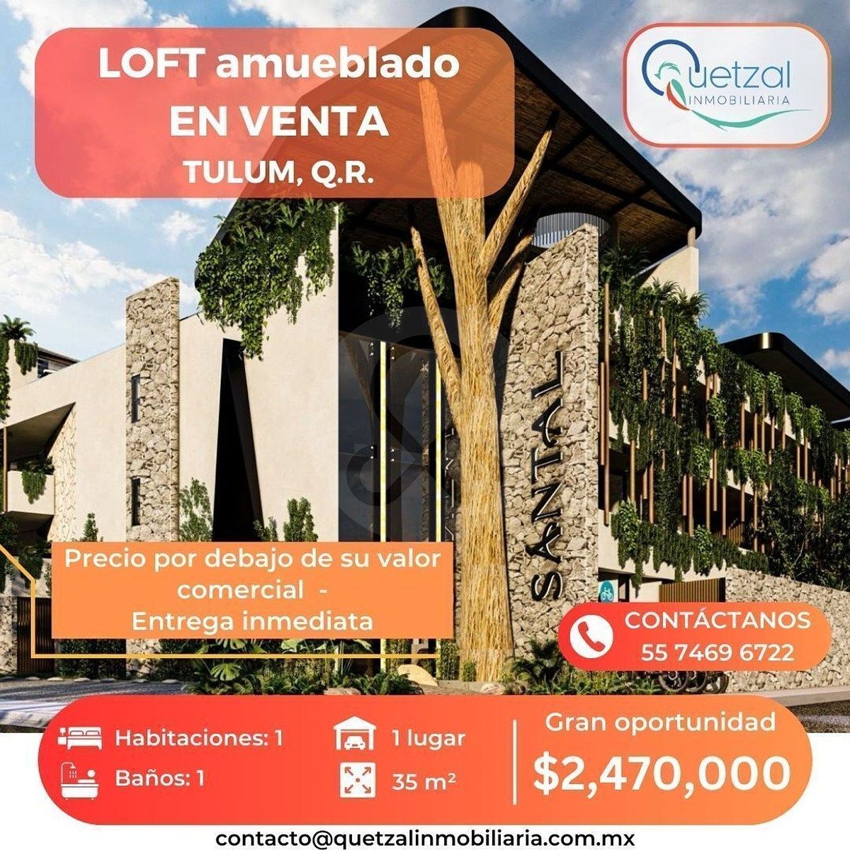 Departamento en venta · Akumal, Tulum, Quintana Roo