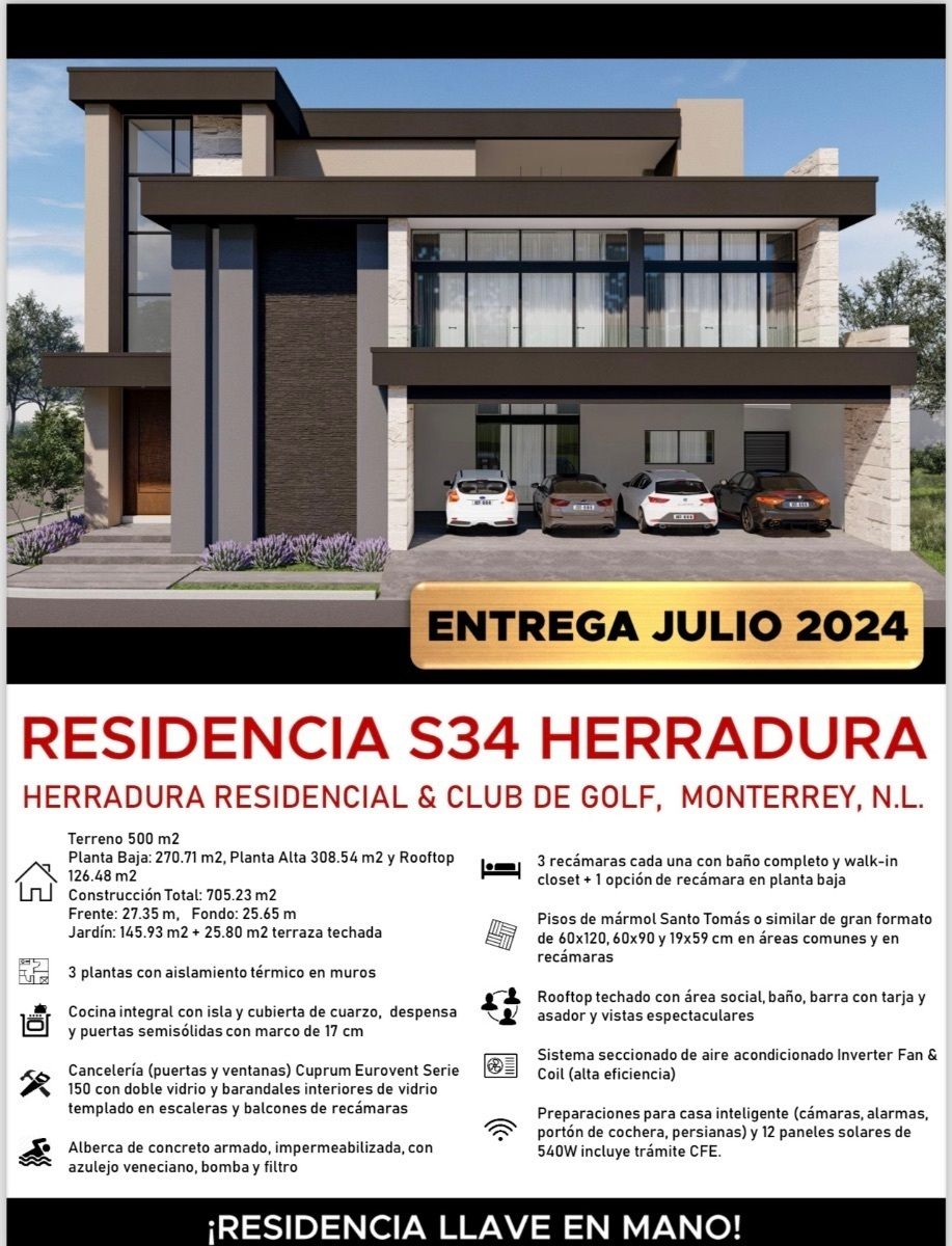 Casa en venta · Residencial y Club de Golf la Herradura, Monterrey, Nuevo León