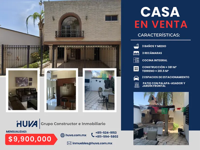 Casa en venta · Contry la Silla, Guadalupe, Nuevo León