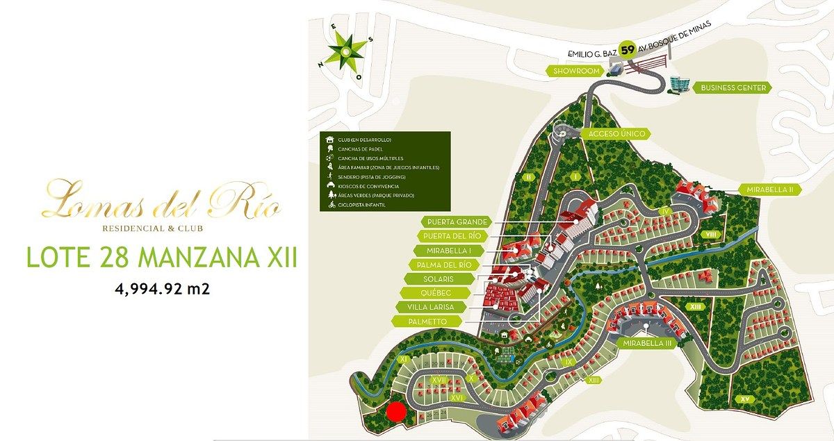 Lote en venta · Lomas del Río, Naucalpan de Juárez, Estado de México